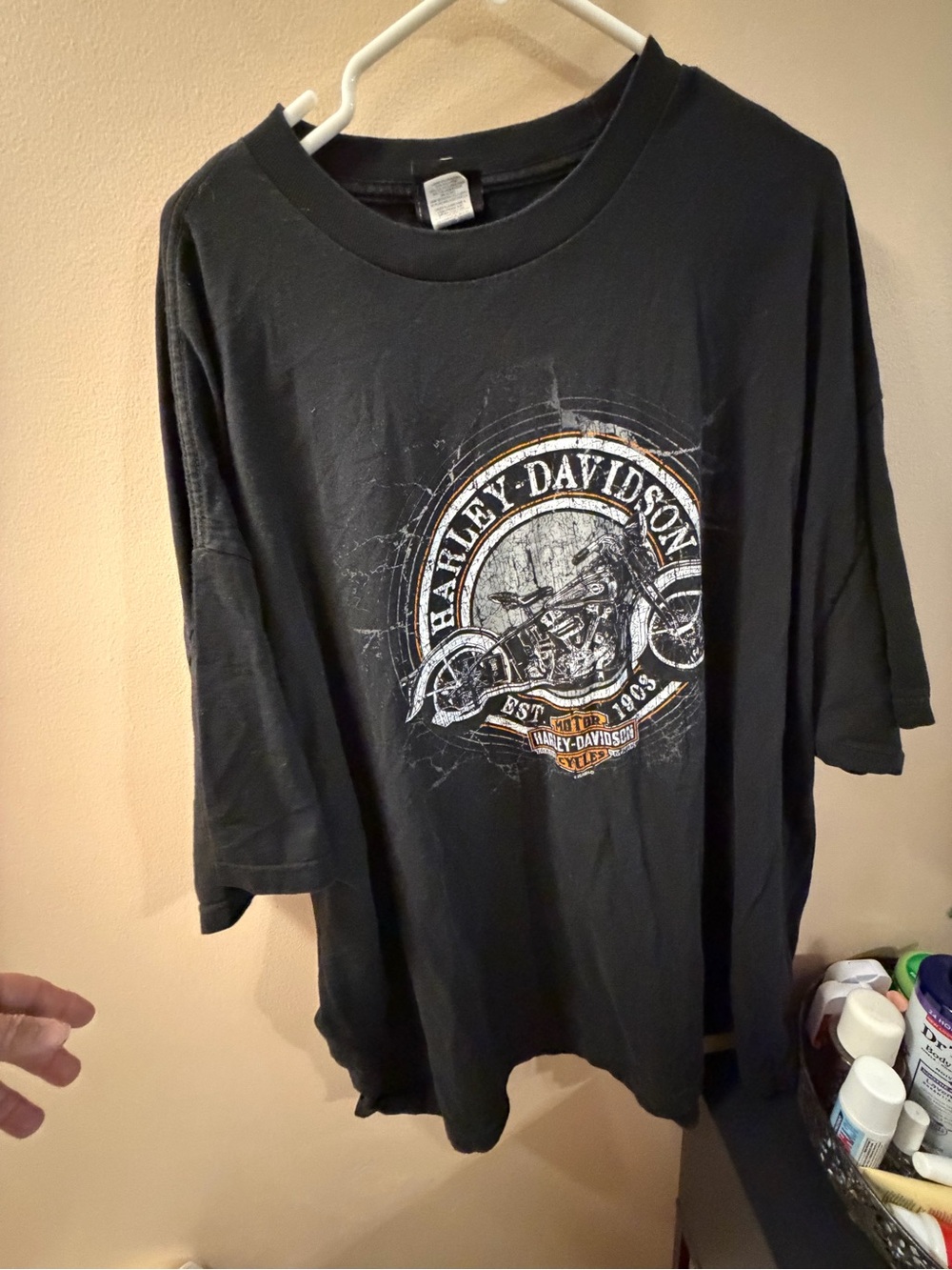 Harley-Davidson Men's Black Graphic Tee size 4XL